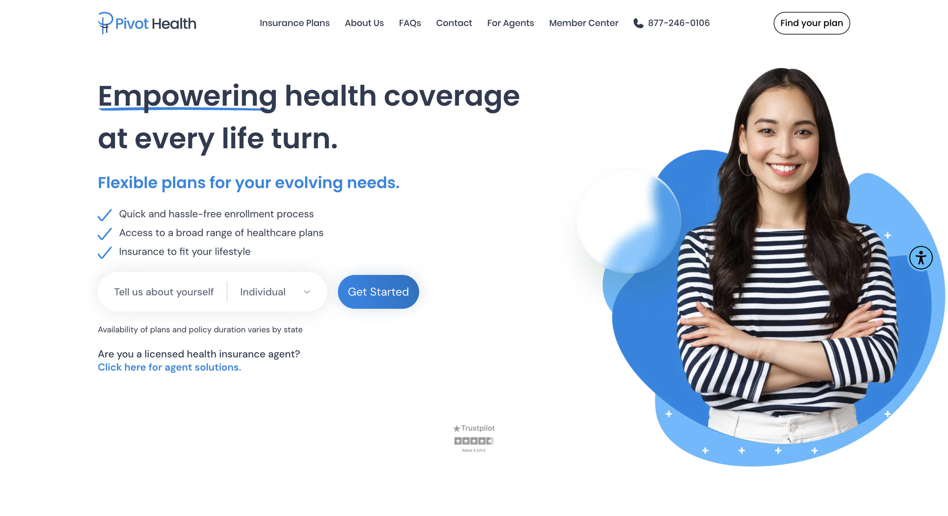 pivot health homepage